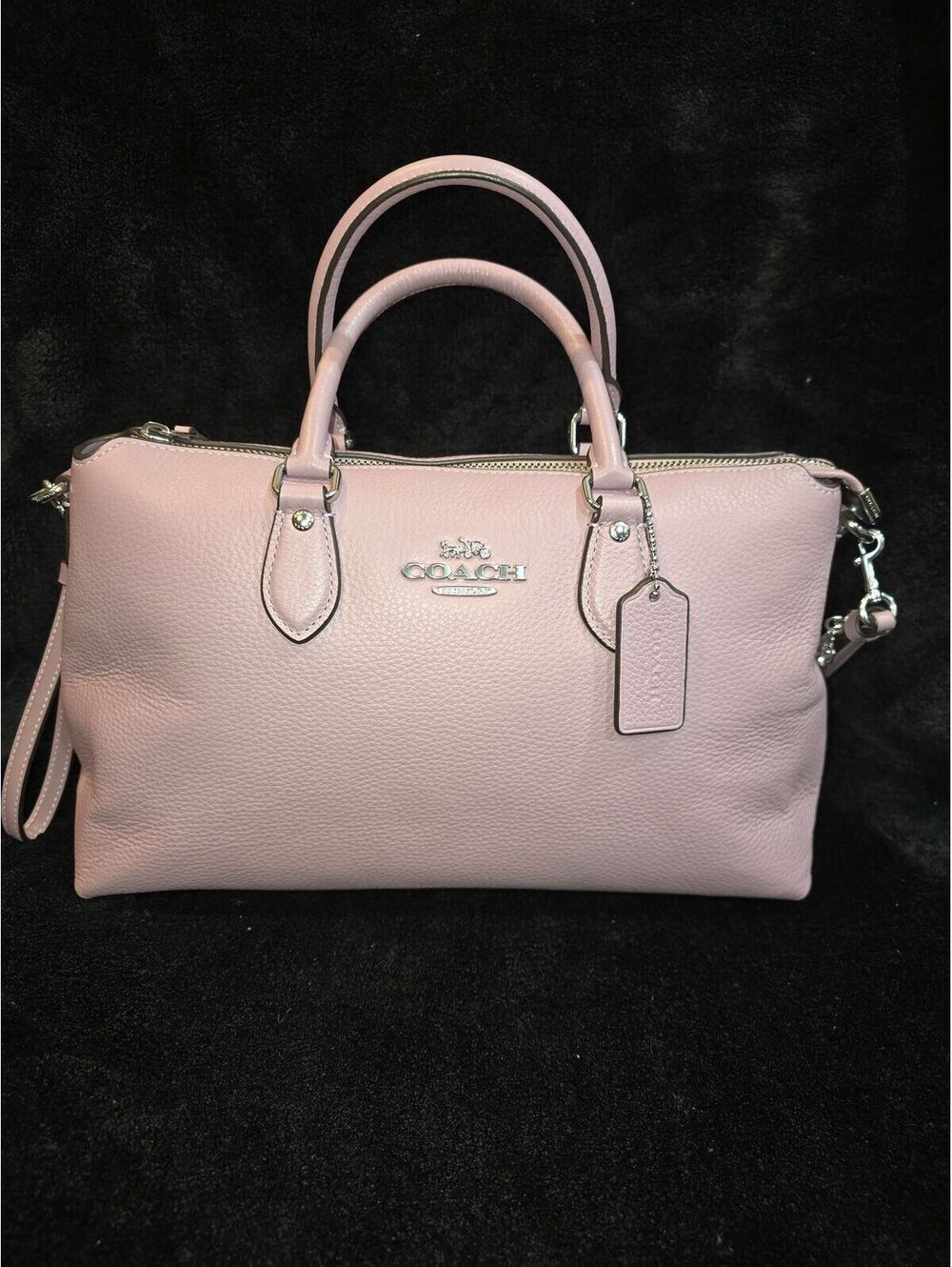2. NWOT 2025 Coach Georgia Satchel in silver/lilac